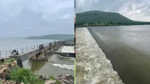 मुरैना में लगातार बारिश से खुले पगारा बांध के सभी गेट, 30 से अधिक गांवों में अलर्ट कई रपटे डूबे; क्वारी नदी उफान पर