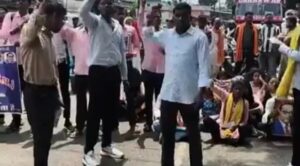 अनूपपुर: छात्रावास की जमीन से निजी निर्माण के लिए रास्ते का विरोध, विरोध में छात्रों ने किया चक्काजाम